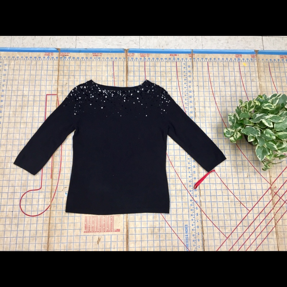 Ruby Road Sequin Sweater Size Small - image 1
